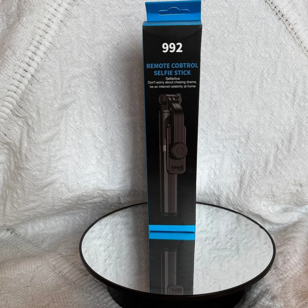 Selfie Stick Black Remote Control Tripod with Blue Tooth Connection